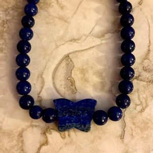 Lapis Lazuli Butterfly Necklace